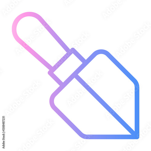 trowel Line Gradient Icon