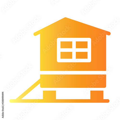 chicken coop Gradient icon