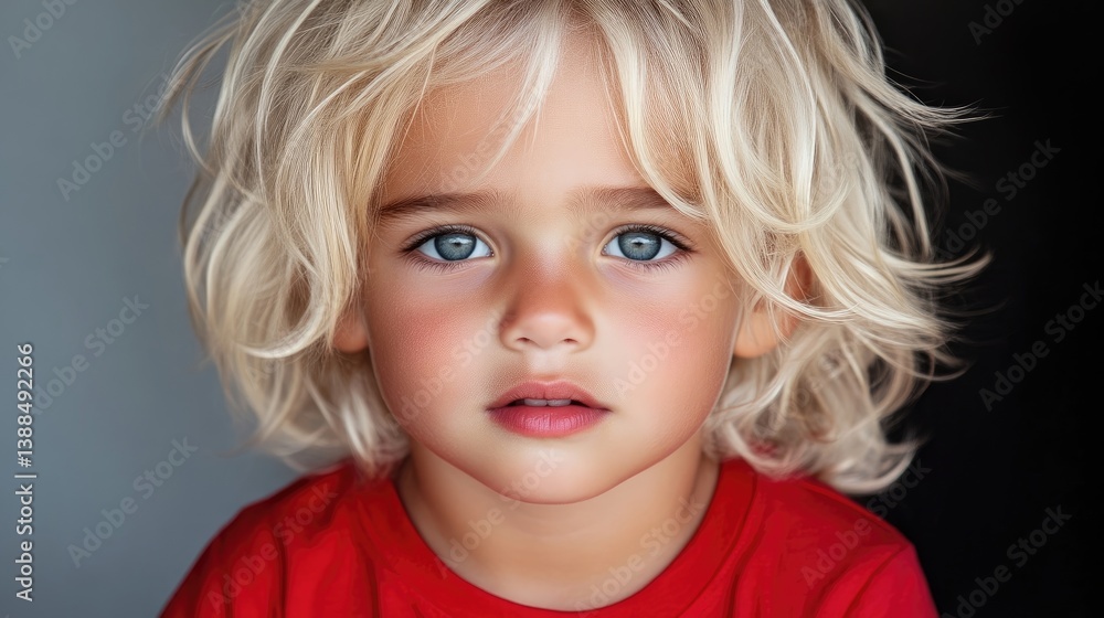 A captivating portrait of a young child. A child with captivating, light blonde hair and bright, expressive, blue eyes. A close-up focus on the child's face, conveying innocence and vulnerability. A captivating portrait of a young child. A child with captivating, light blonde hair and bright, expressive, blue eyes. A close-up focus on the child's face, conveying innocence and vulnerability.
