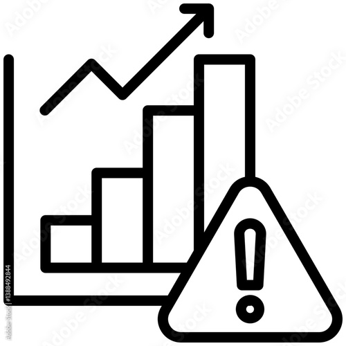 Sales icon for business risk, website, application, printing, document, poster design, etc