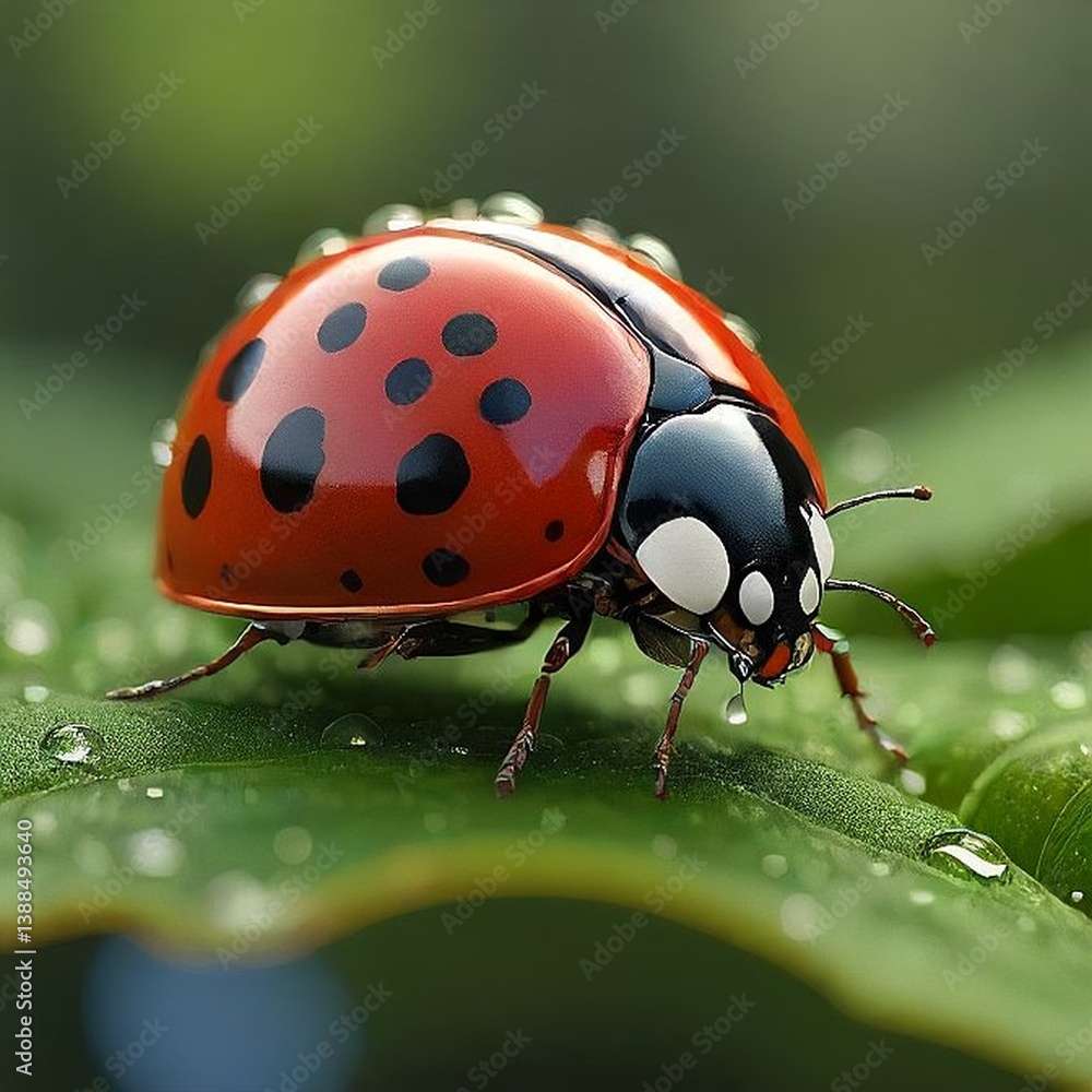 Fototapeta premium ladybird on a leaf