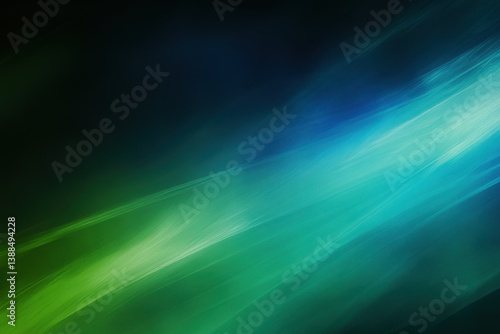 Abstract Flowing Background with Blue and Green Color Gradients