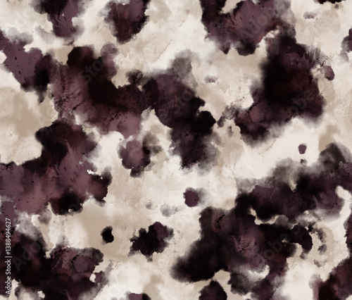 Abstract pattern. Seamless tie dye pattern. Watercolor animals pattern