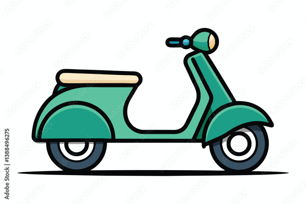 scooter silhouette vector art, modern sooty icon. scooter silhouette vector art, modern sooty icon.