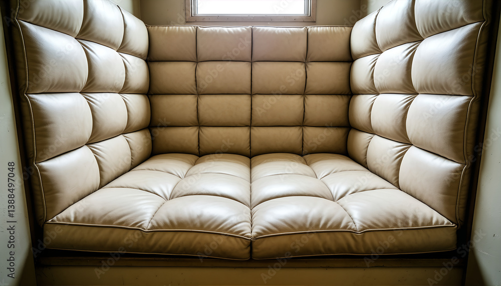 Naklejka premium Comfortable Padded Nook Seating Cozy Corner