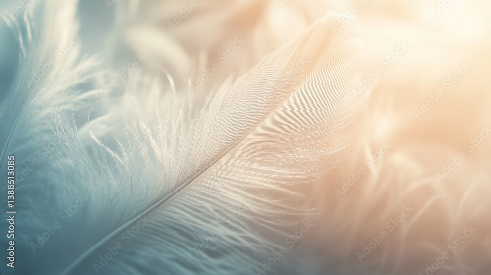 Fototapeta premium Soft wispy feather texture