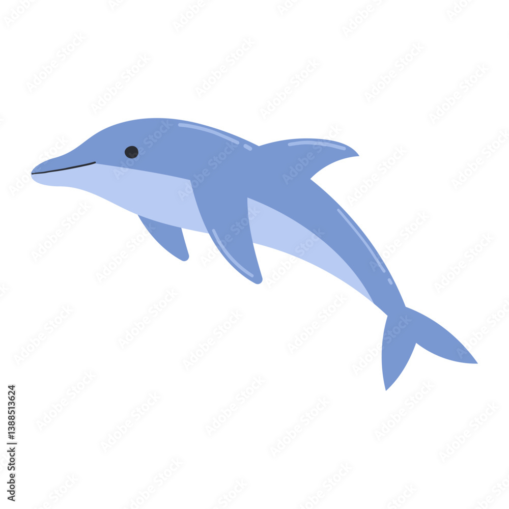 Obraz premium Dolphin cartoon illustration