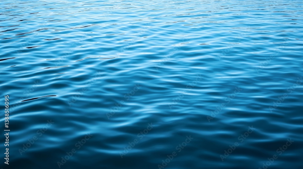 Reflective water surface with subtle waves in azure blue. Water background Reflective water surface with subtle waves in azure blue. Water background