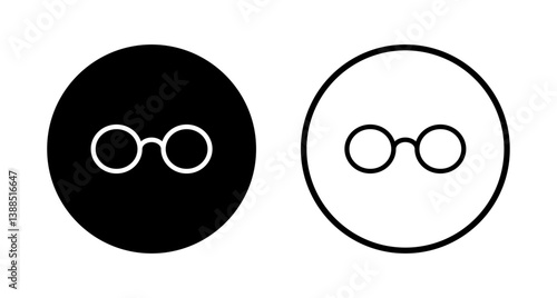 Glasses icon logo design. Glasses sign and symbol