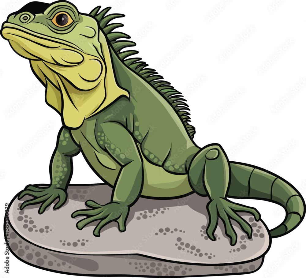 Fototapeta premium a illustrator vector lguana