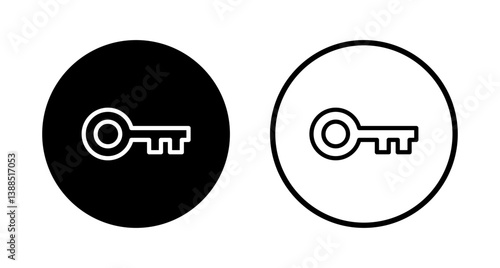 Key icon logo design. Key sign and symbol.