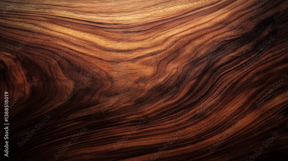 Obraz premium Rich brown wood grain texture