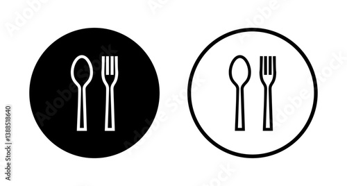 spoon and fork icon logo design. spoon, fork and knife icon vector. restaurant sign and symbol