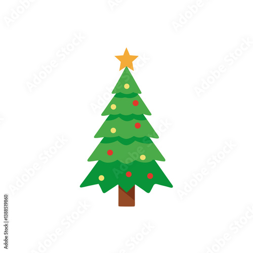 christmas tree on white background