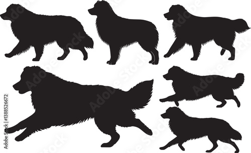 Australian Shepherd Silhouettes