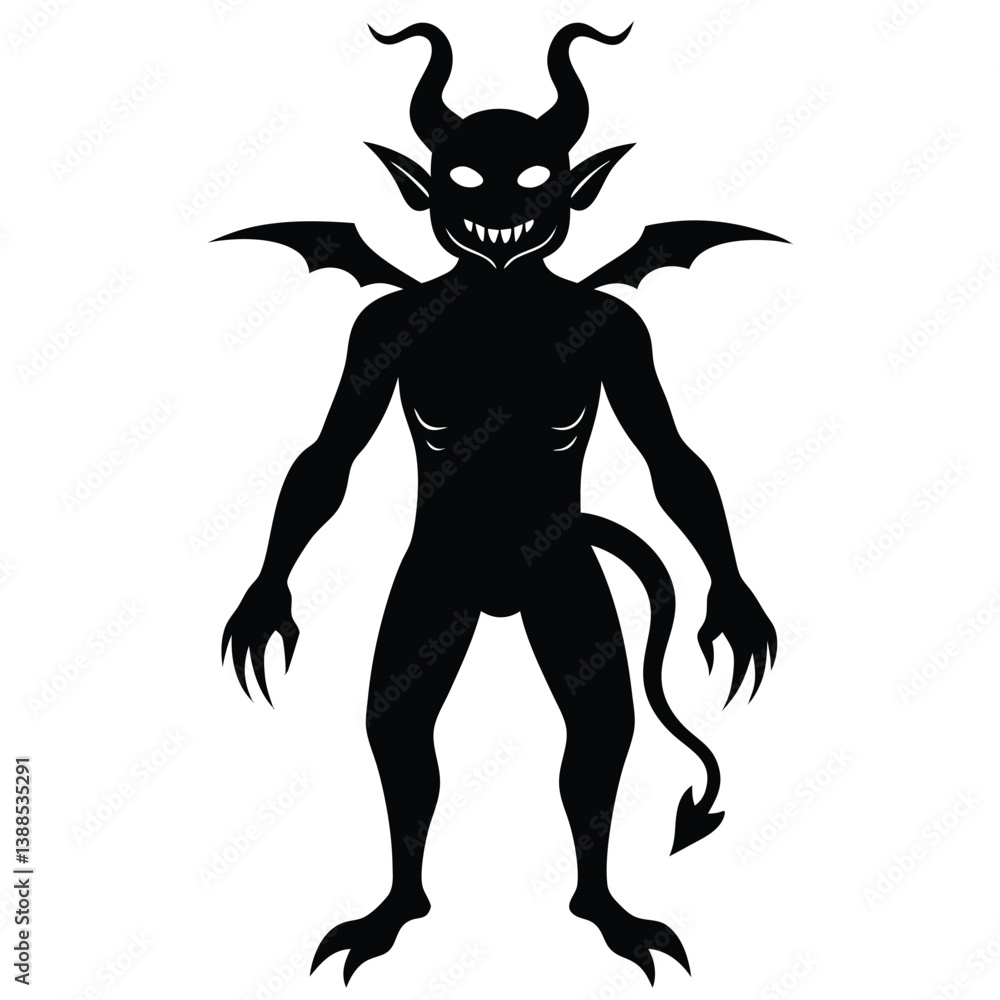 Fototapeta premium Devil isolated on white background