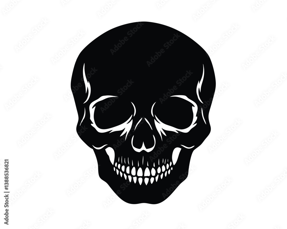Fototapeta premium Skull isolated on white background