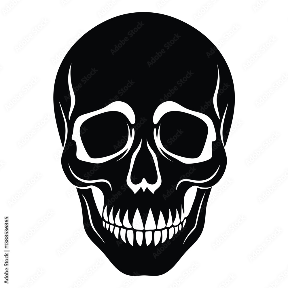 Fototapeta premium Skull isolated on white background