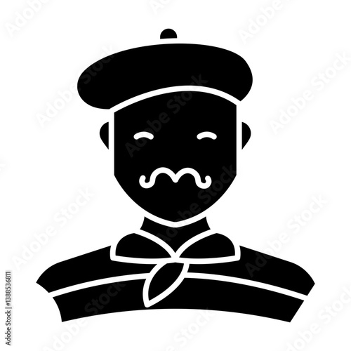 French black icon