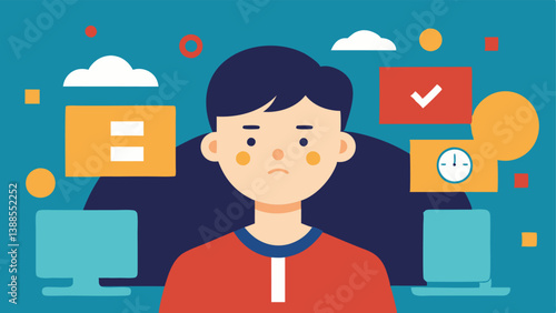 Growing Up Without Skills A visual of a young adult in a professional setting struggling to communicate effectively with others with a past portrayal of them as a child engrossed