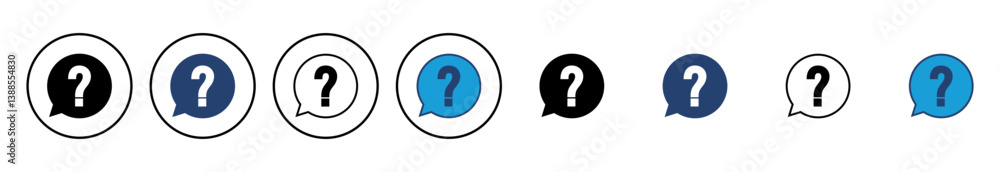 Question icon vector. question mark icon vector. Question icon vector. question mark icon vector.