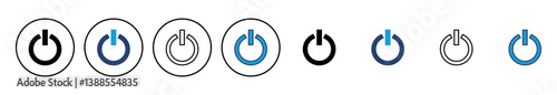 Power icon vector. Power Switch Icon. Electric power