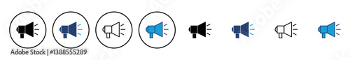 Megaphone icon vector. Loudspeaker icon vector.