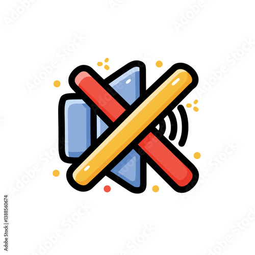 Crossed-Out Speaker Icon – Volume Control, Silent Mode, and Audio Settings