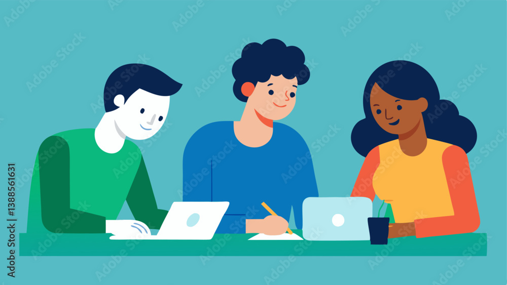 Gratitude Practice A vector showing a group of coworkers writing gratitude notes to each other in a casual office setting highlighting the positive effects of expressing gratitude Gratitude Practice A vector showing a group of coworkers writing gratitude notes to each other in a casual office setting highlighting the positive effects of expressing gratitude