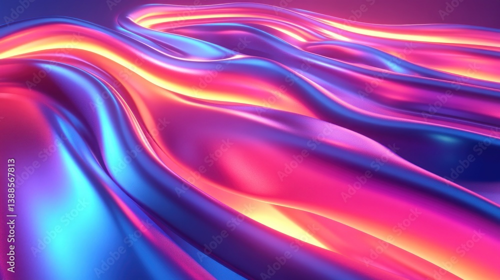 Vibrant Abstract Liquid Neon Waves Vibrant Abstract Liquid Neon Waves