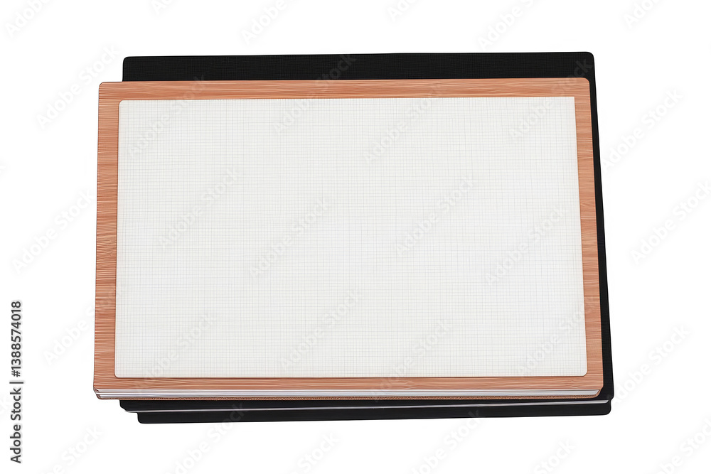 Isolated Photo of Wooden Textured Frame and White Paper Abstract Background Isolated Photo of Wooden Textured Frame and White Paper Abstract Background