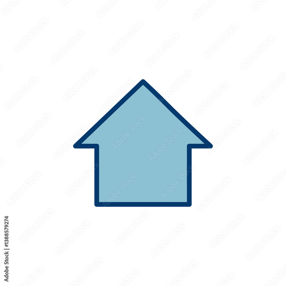 Home icon vector isolated on white background. House vector icon. Address Home icon vector isolated on white background. House vector icon. Address