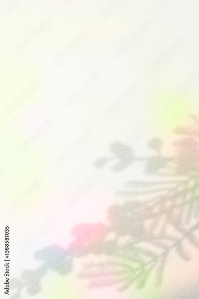 Obraz premium 컬러풀한 식물 그림자 배경,표지 이미지