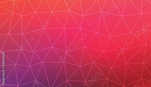 New gradient color illustration in a polygonal style. Design for flyer, wallpaper, presentation, paper. Vector illustration. Creative gradient color.