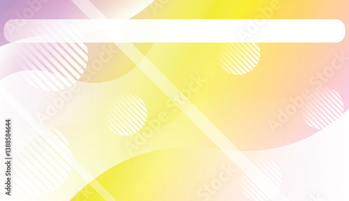 Template Background With Wave Geometric Shape, Lines, Circle. For Design, Presentation, Business. Vector Illustration