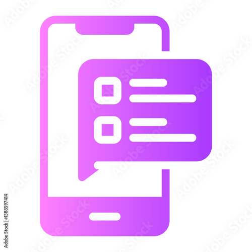 mobile gradient icon