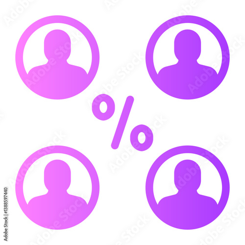 polling gradient icon