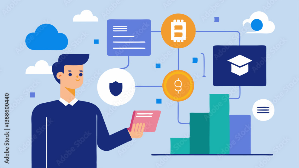 Digital Ledger Review A Compliance Officer interacting with a digital blockchain or ledger interface illustrating the technical side of compliance in cryptocurrency environments. Digital Ledger Review A Compliance Officer interacting with a digital blockchain or ledger interface illustrating the technical side of compliance in cryptocurrency environments.