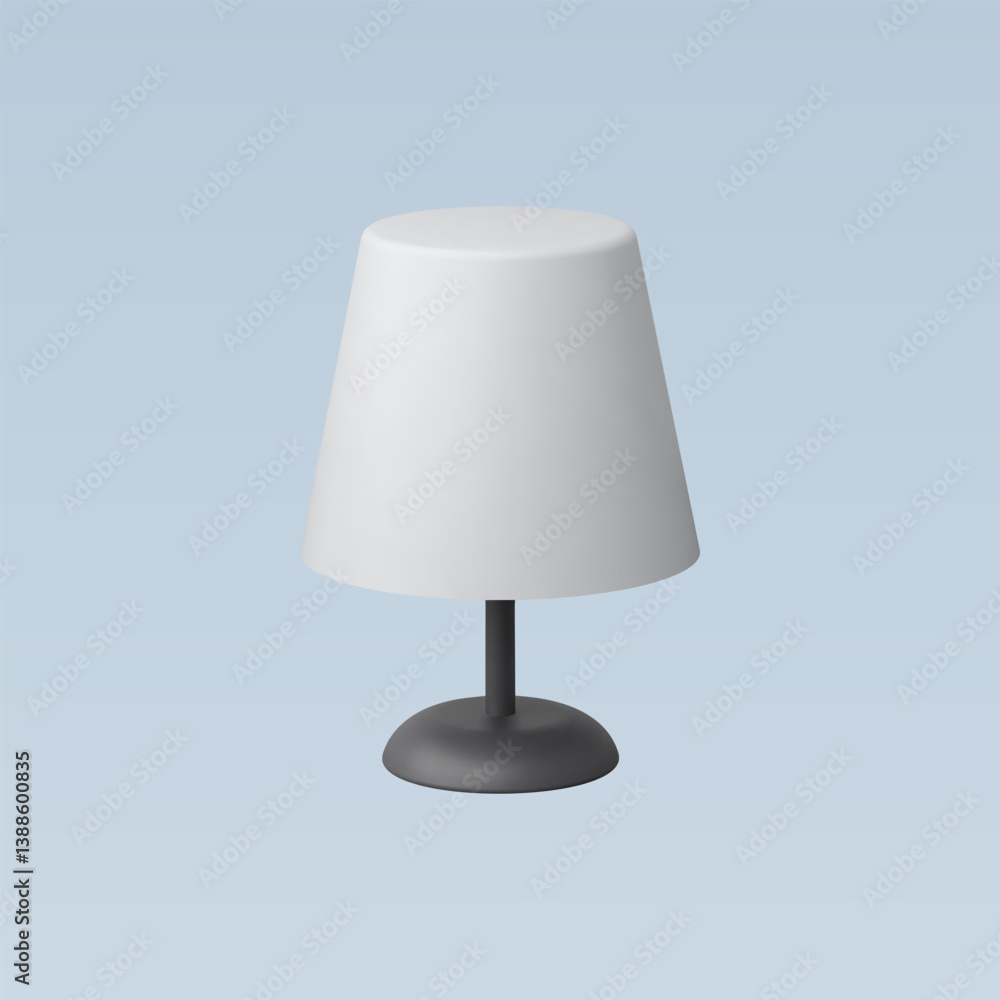 3d Realistic Desk Lamp icon vector illustration 3d Realistic Desk Lamp icon vector illustration