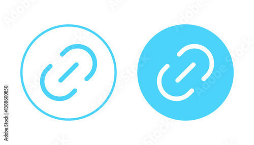 Link icon vector. Hyperlink chain sign and symbol