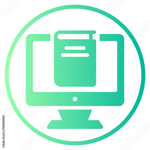 digital book gradient icon