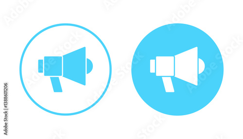 Megaphone icon vector. Loudspeaker sign and symbol