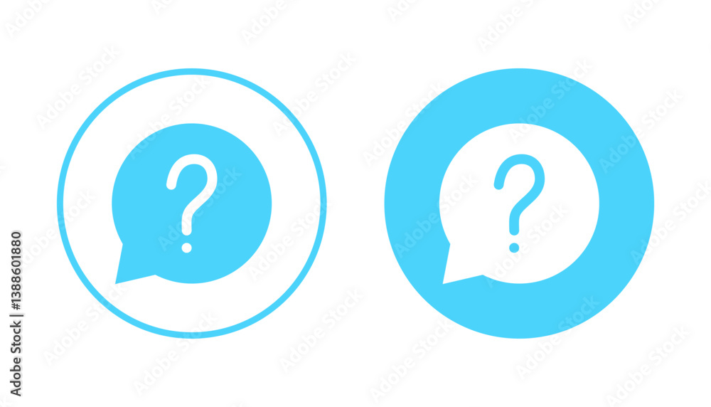 Question icon vector. question mark sign and symbol Question icon vector. question mark sign and symbol