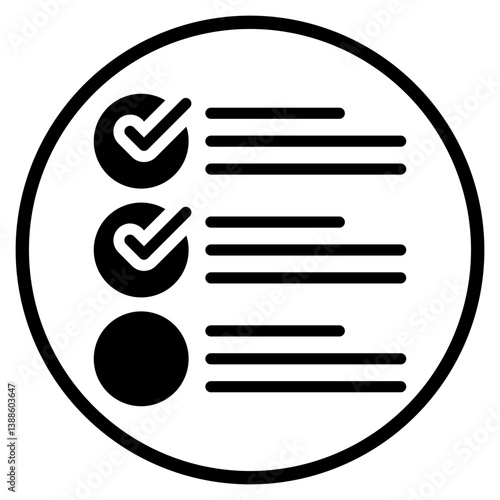 survey results glyph icon