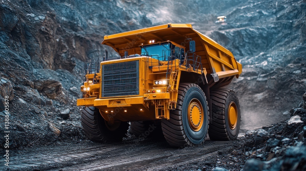 Powerful Mining Truck in Quarry Powerful Mining Truck in Quarry