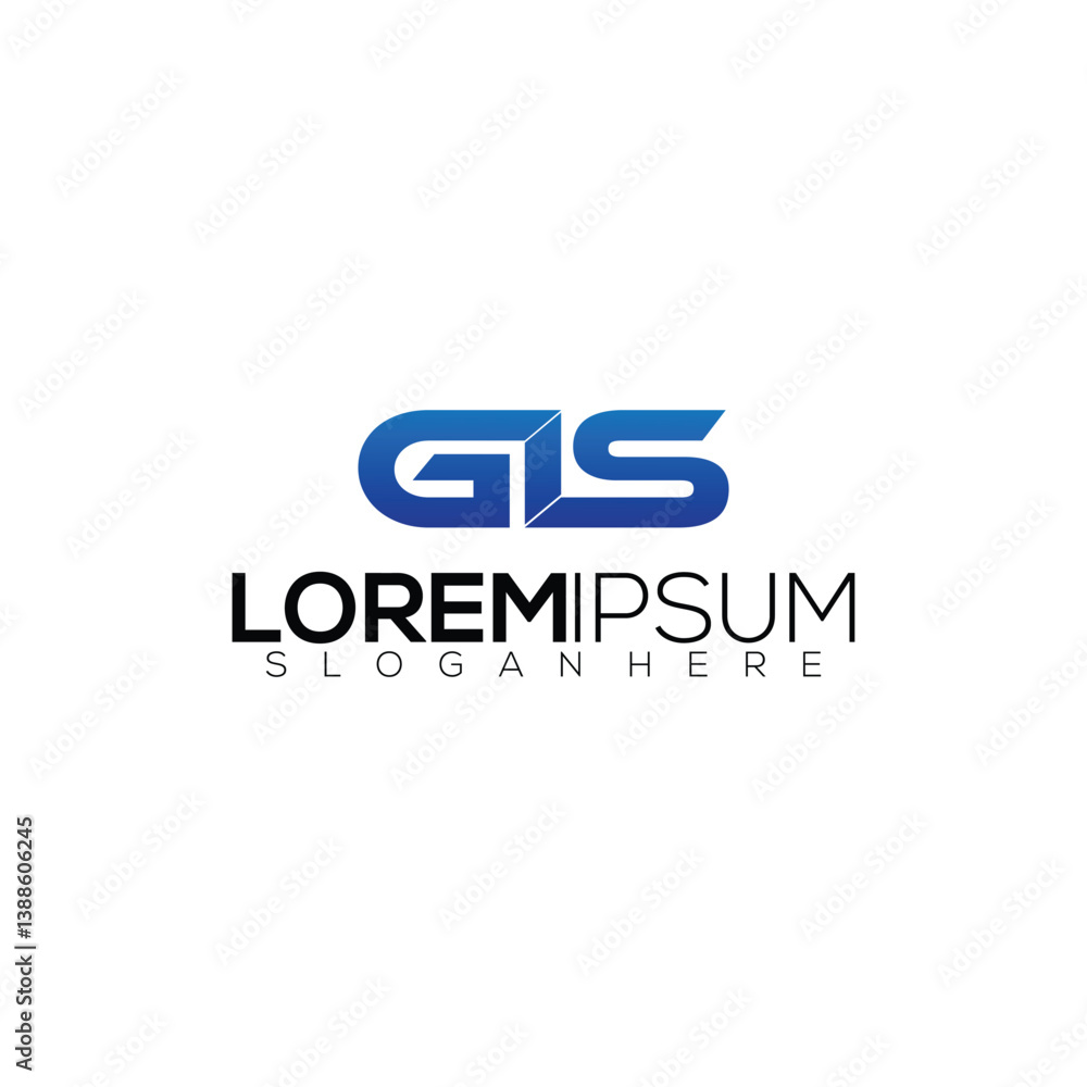 modern letter initial logo combination full color gradation modern letter initial logo combination full color gradation