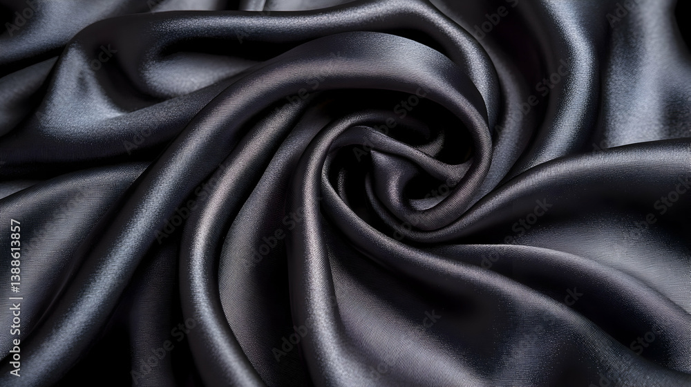 Fototapeta premium Dark Silk Swirls Abstract Background Image