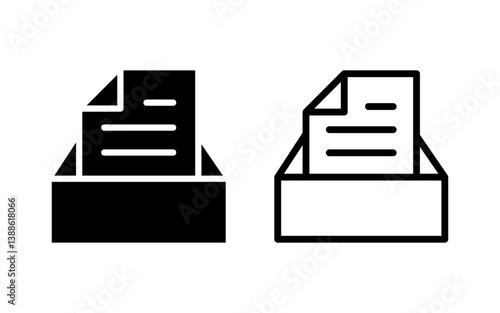 Archive folders icon vector illustration. Document vector icon. Archive storage icon.