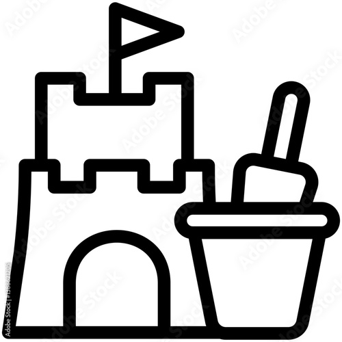 sand castle icon