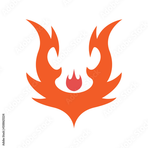 Flame logo icon design